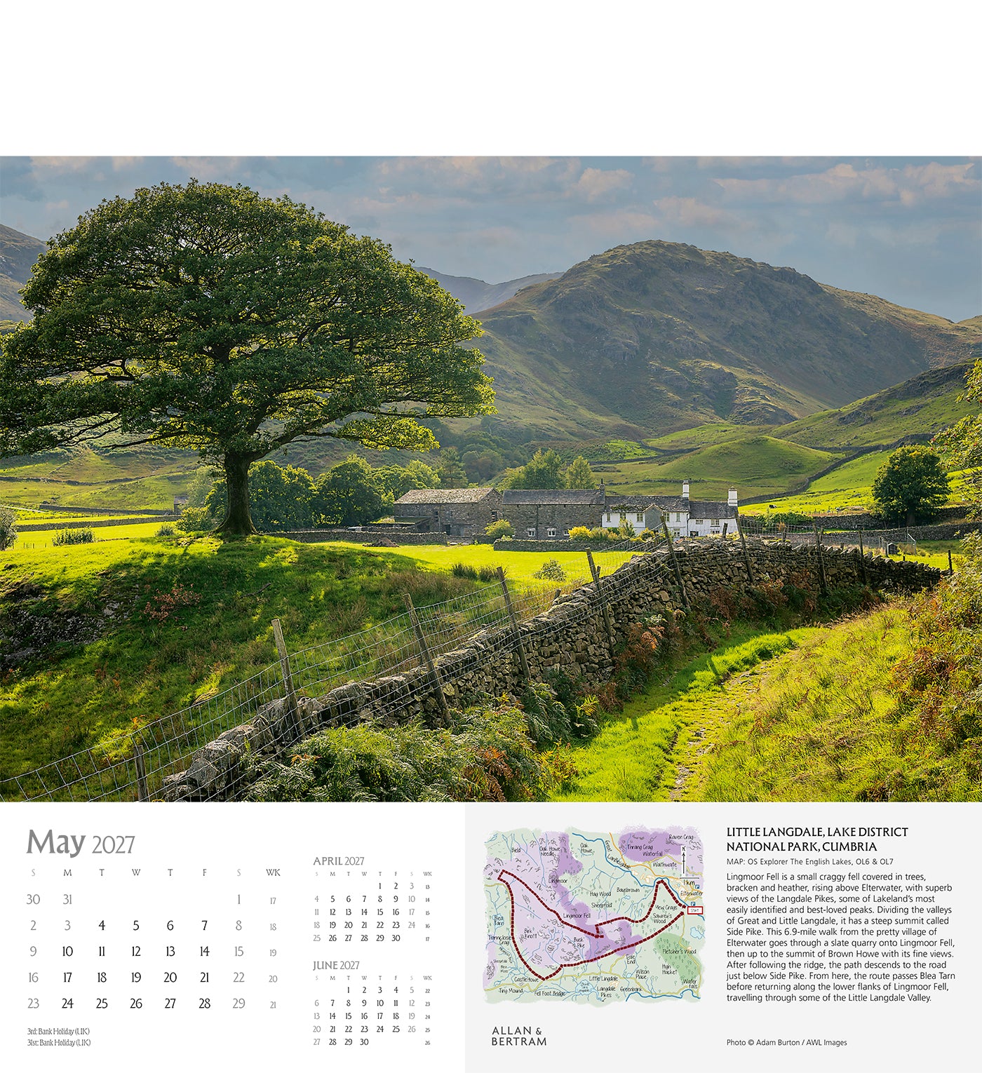 Great Britain Wall Calendar
