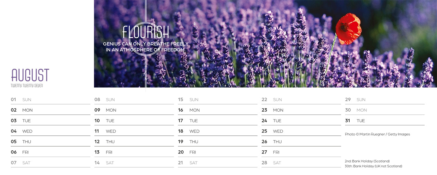 Inspired Thinking Desk Calendar