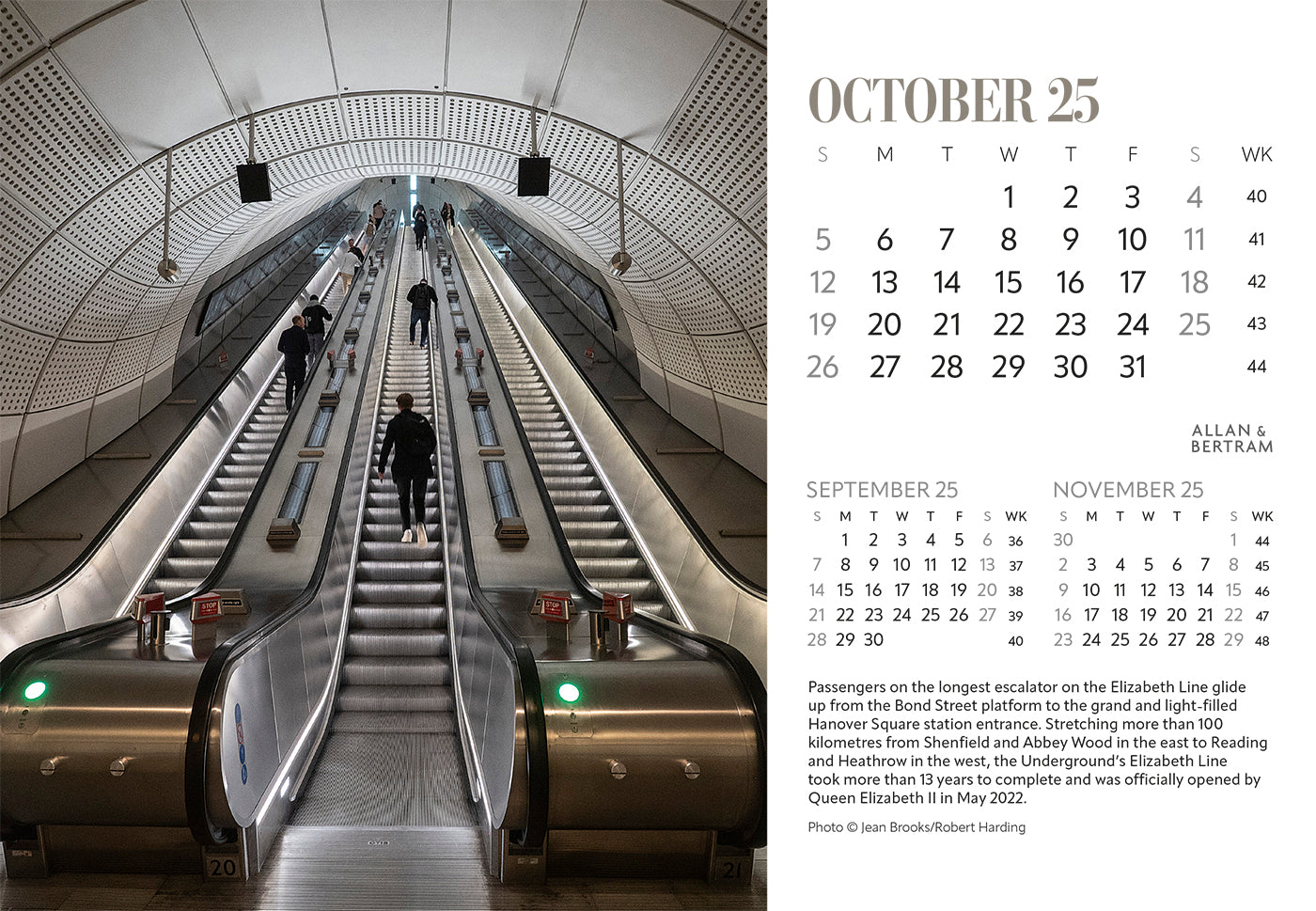 London Midi Desk Calendar