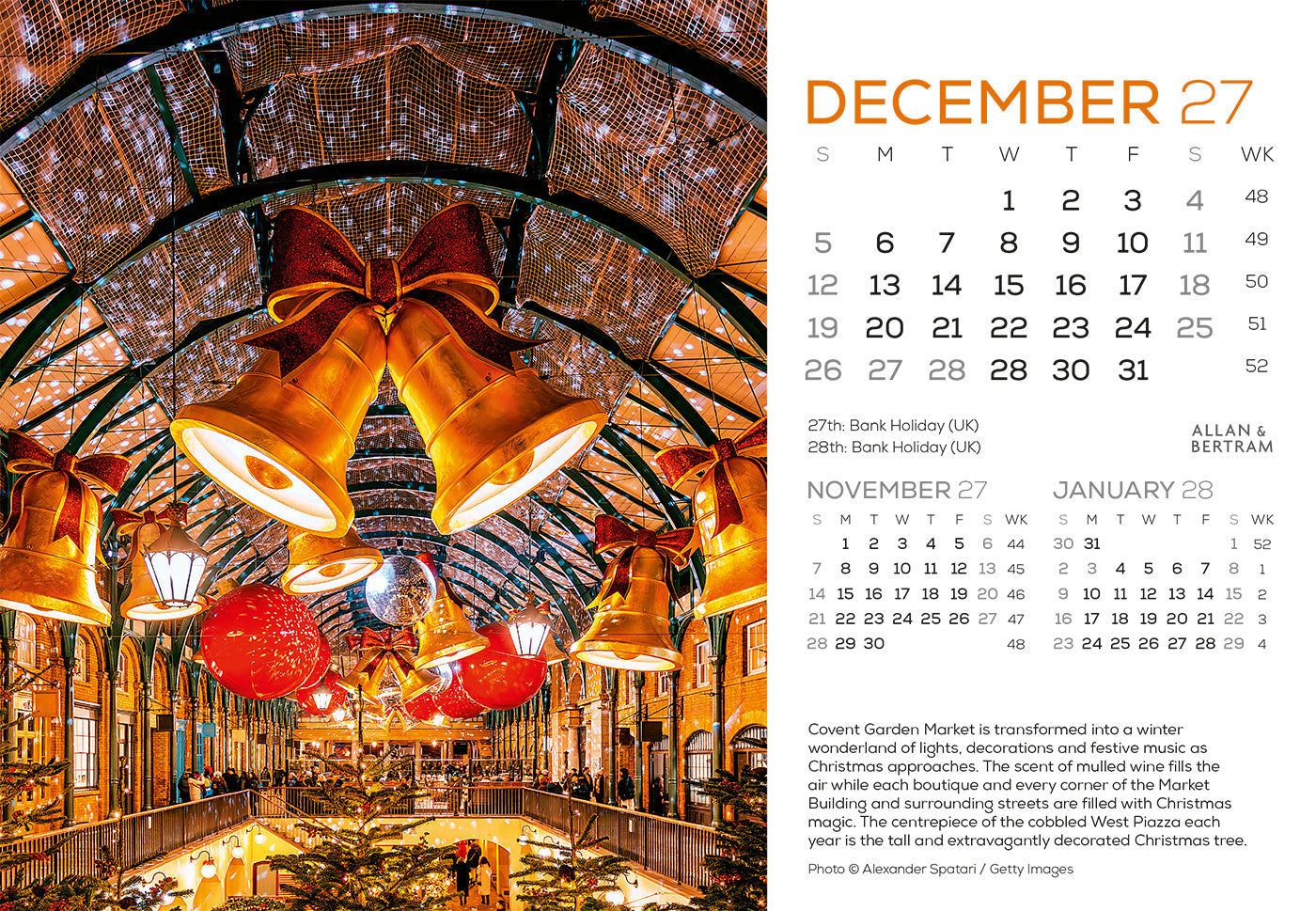 London Midi Desk Calendar