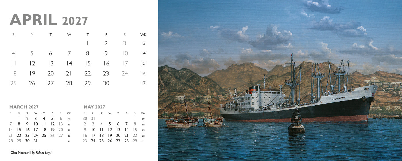 Maritime Gallery Desk Calendar