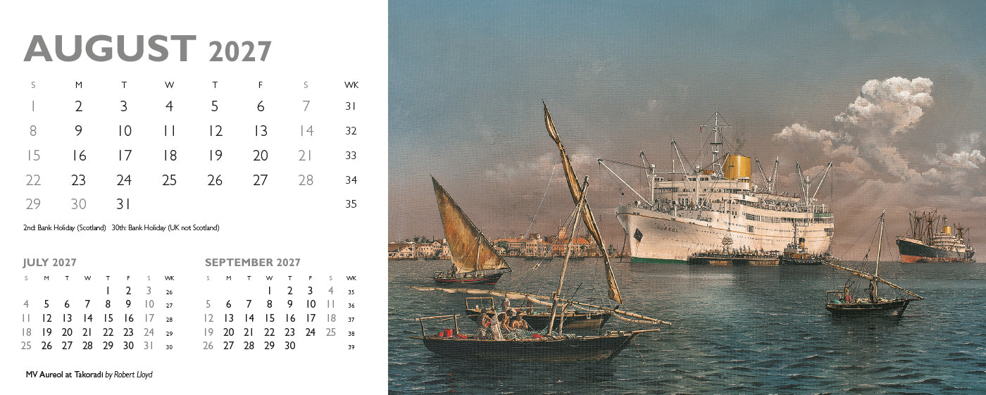 Maritime Gallery Desk Calendar