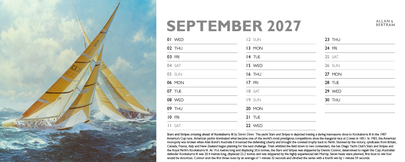 Maritime Gallery Desk Calendar