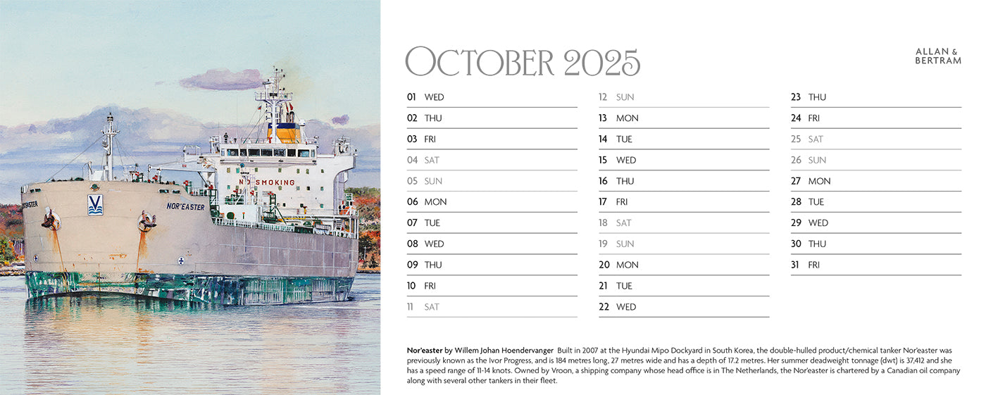 Maritime Gallery Desk Calendar