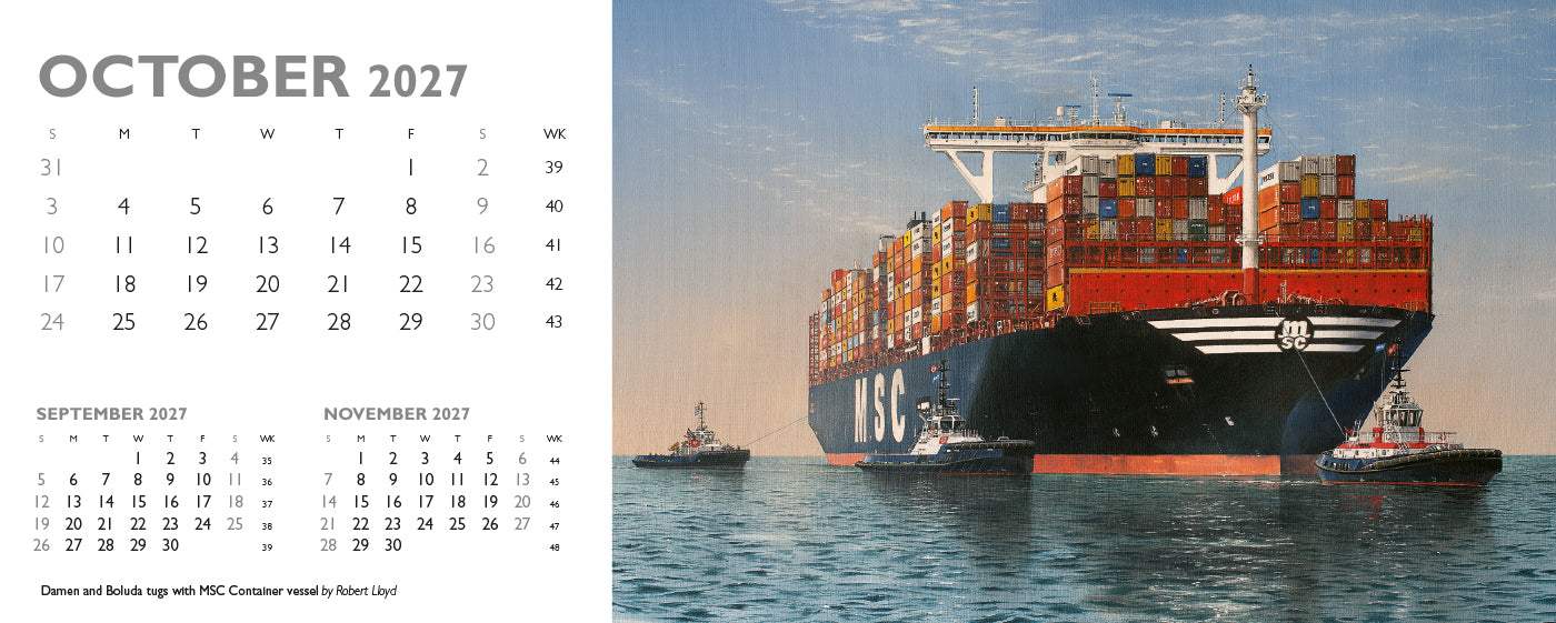 Maritime Gallery Desk Calendar