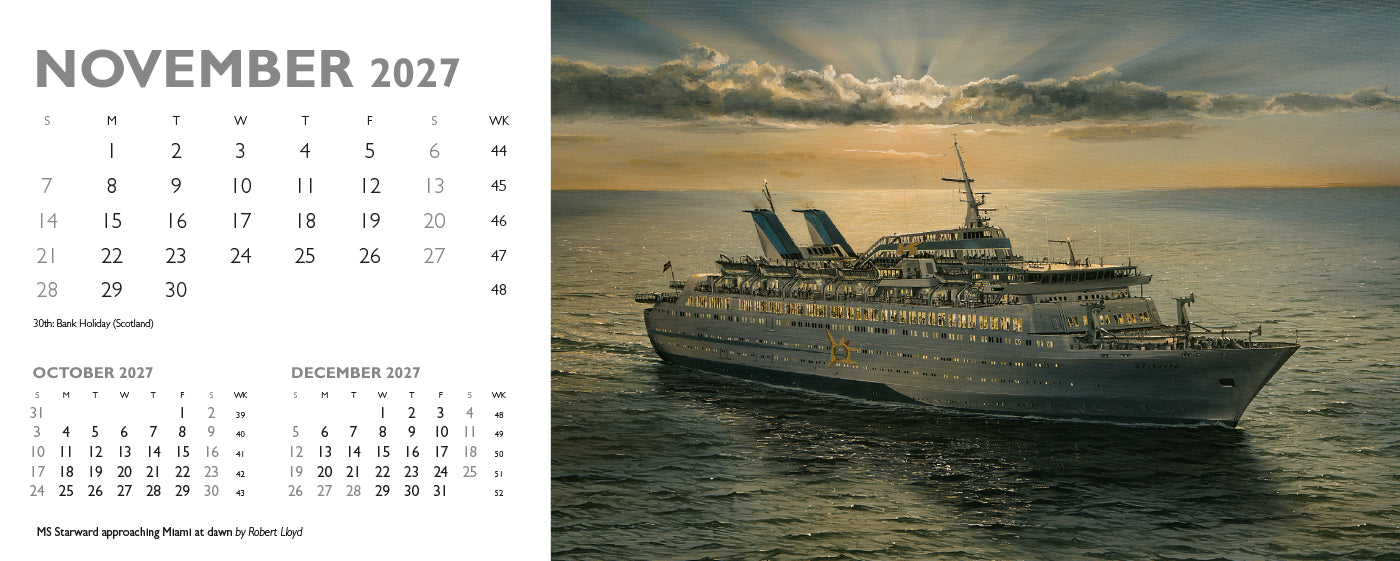 Maritime Gallery Desk Calendar