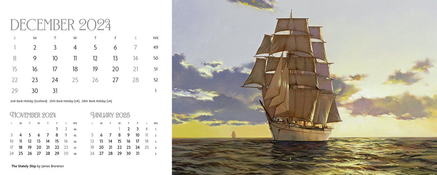 Maritime Gallery Desk Calendar