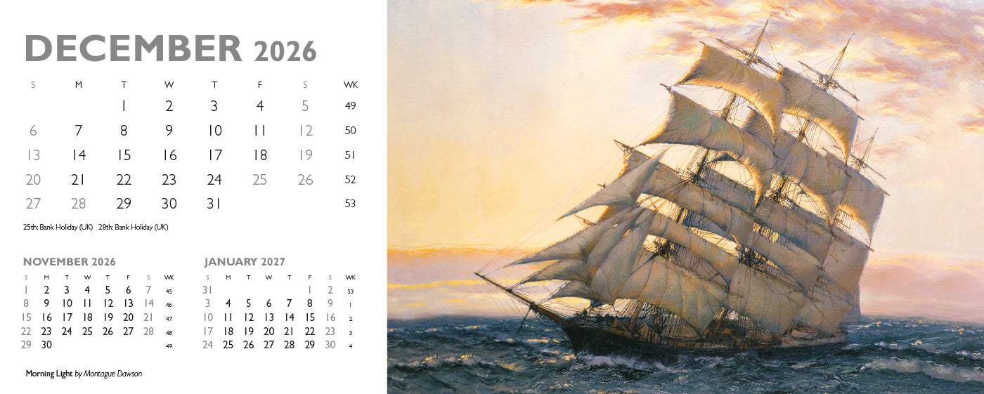 Maritime Gallery Desk Calendar