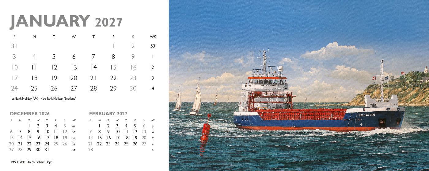 Maritime Gallery Desk Calendar