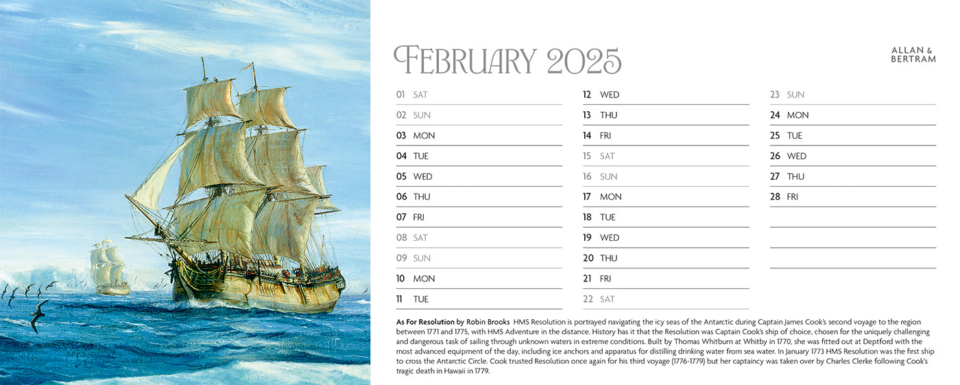 Maritime Gallery Desk Calendar