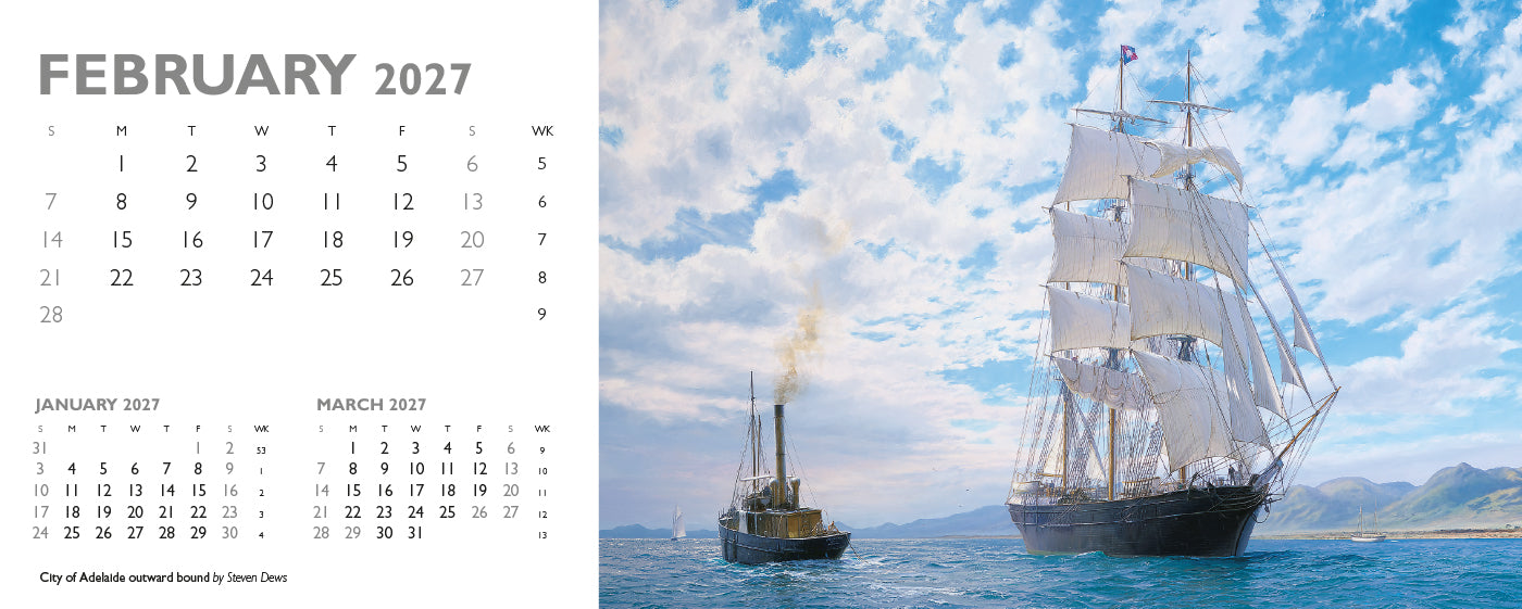 Maritime Gallery Desk Calendar