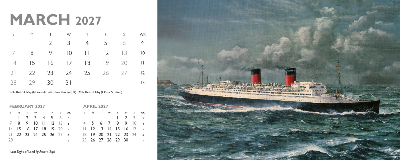 Maritime Gallery Desk Calendar