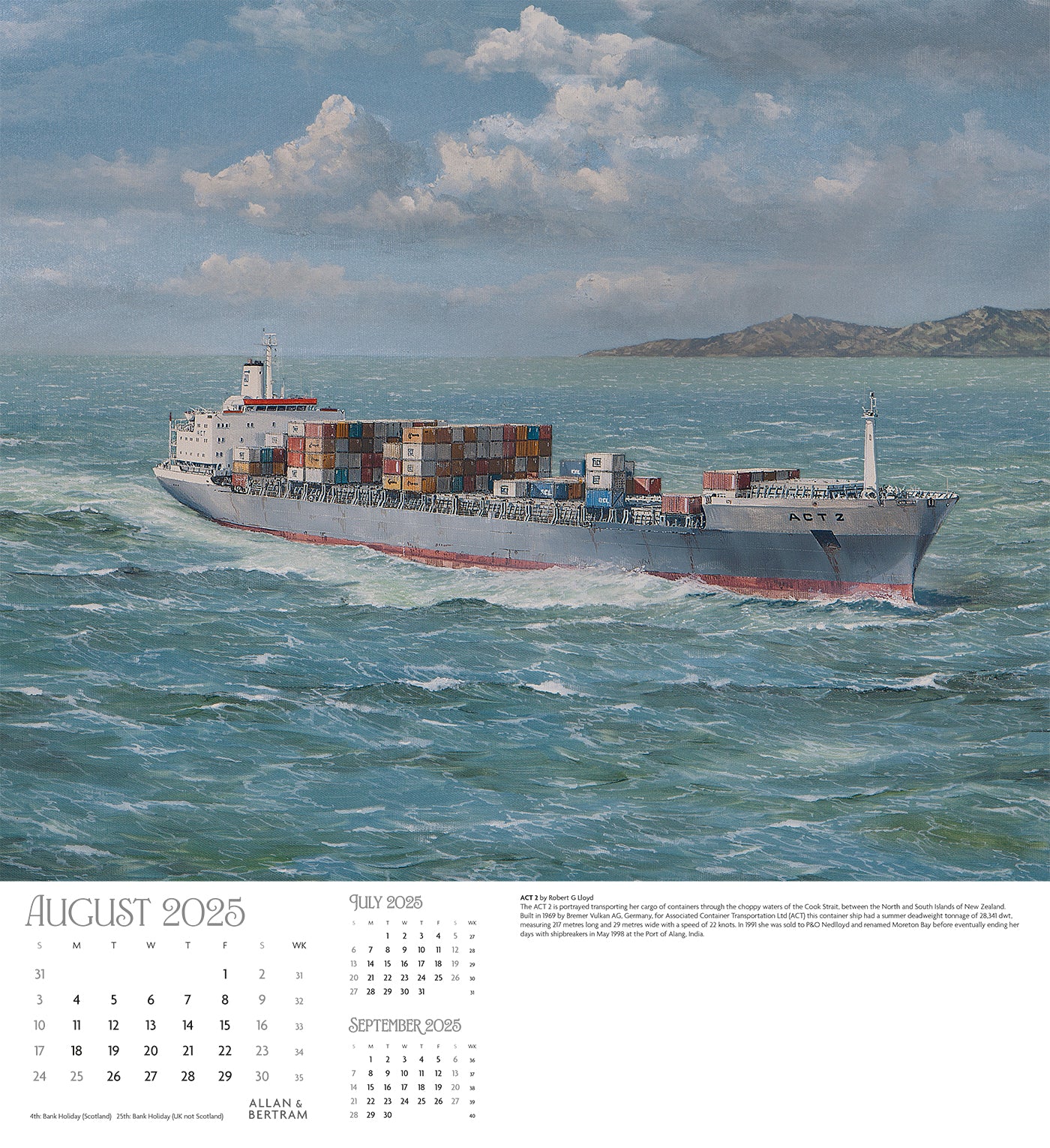 Maritime Gallery Wall Calendar