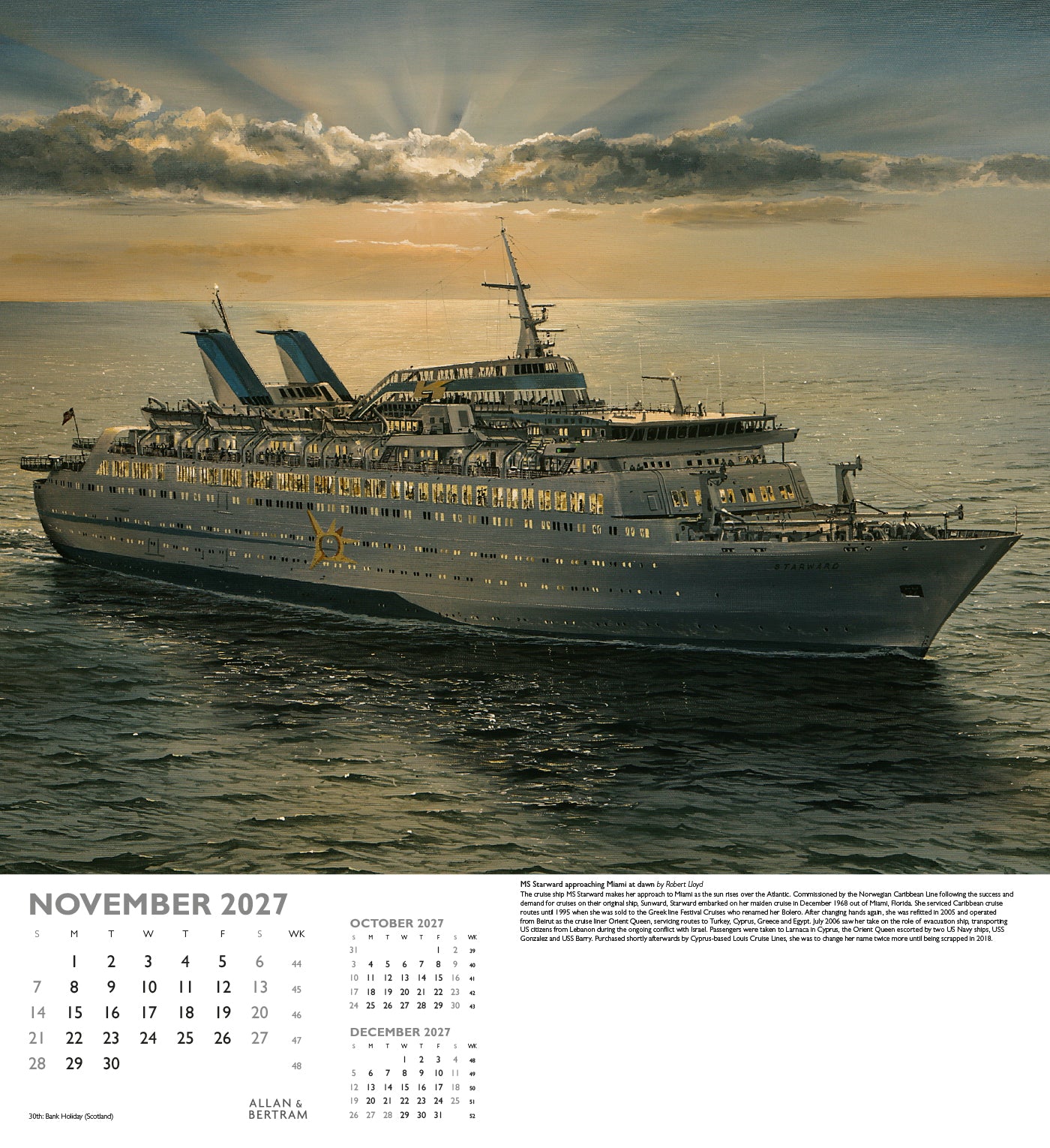 Maritime Gallery Wall Calendar