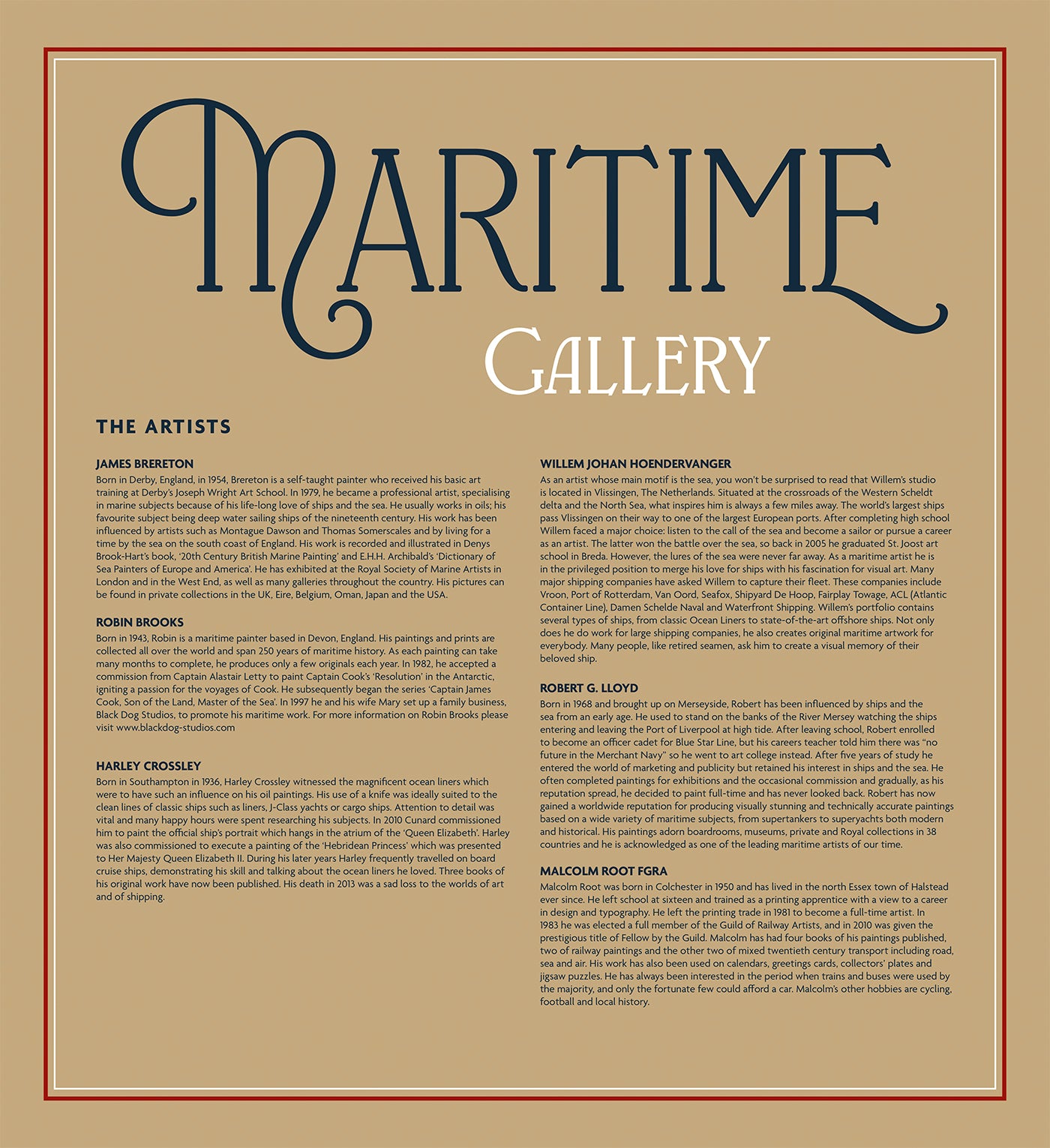 Maritime Gallery Wall Calendar