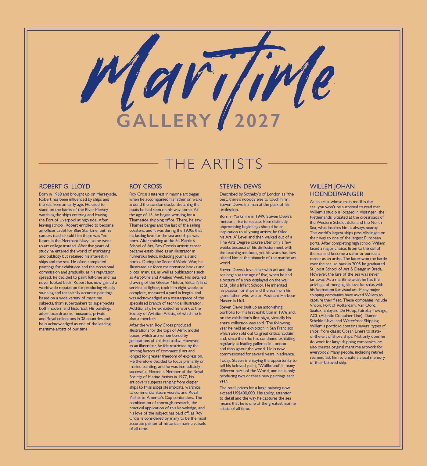Maritime Gallery Wall Calendar