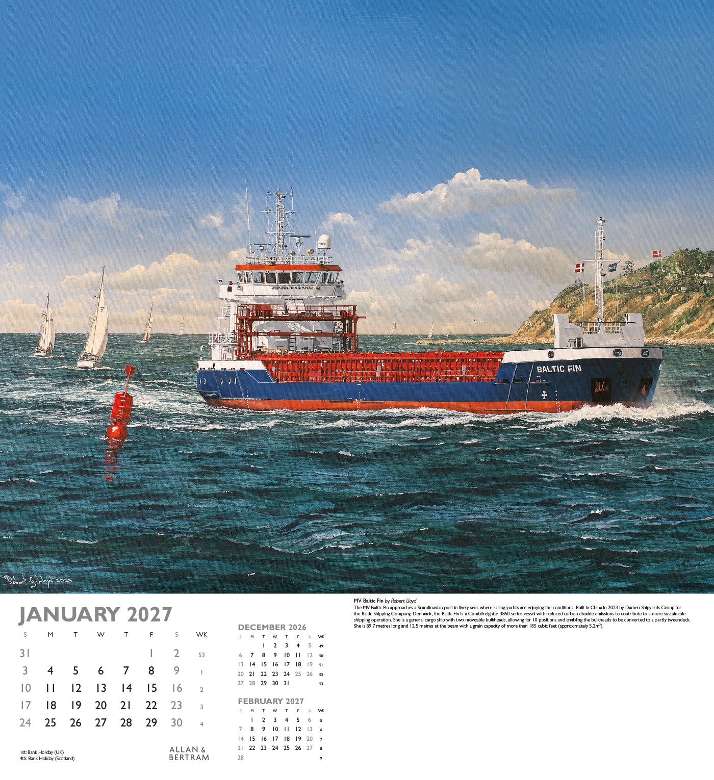Maritime Gallery Wall Calendar