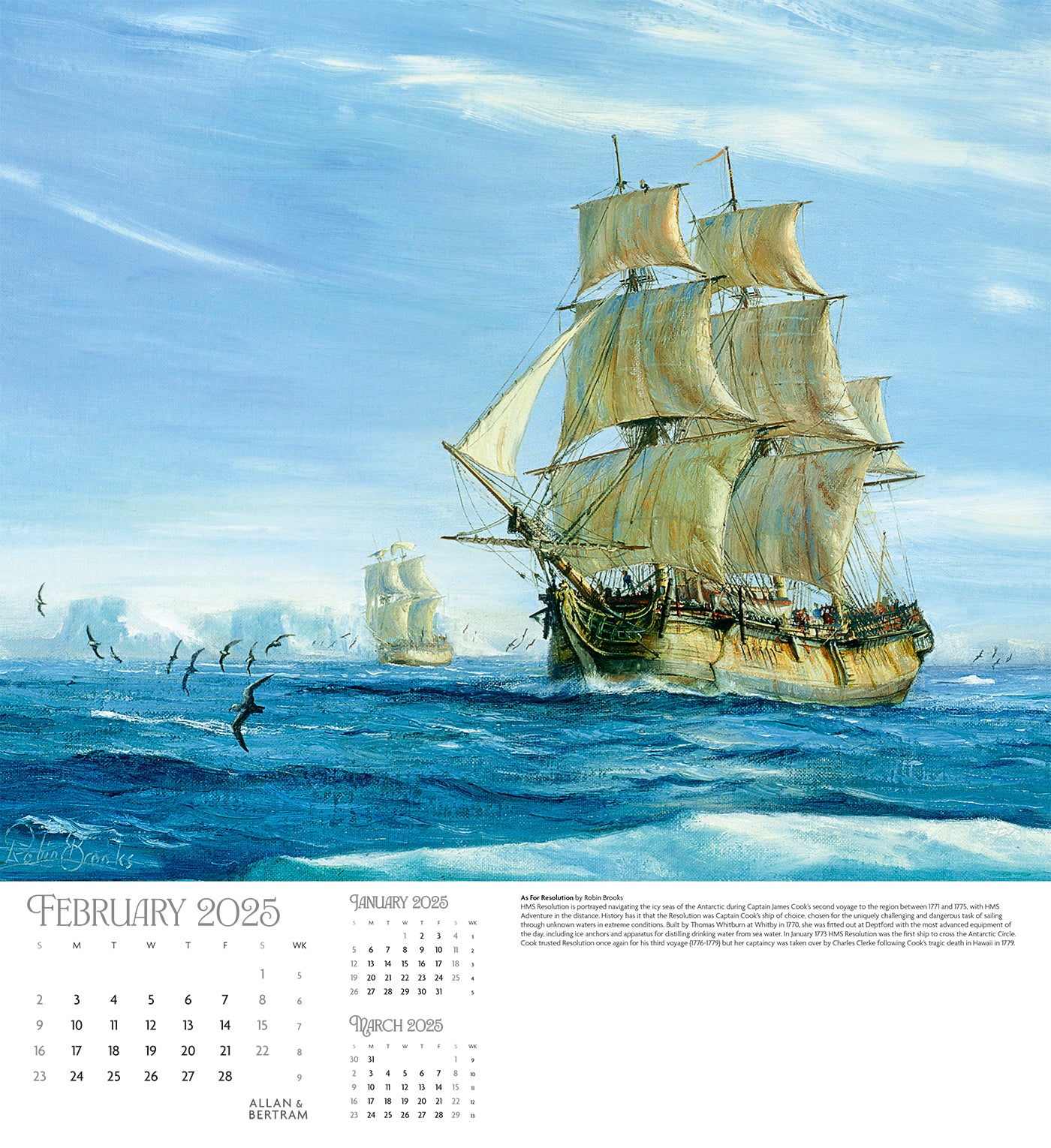 Maritime Gallery Wall Calendar