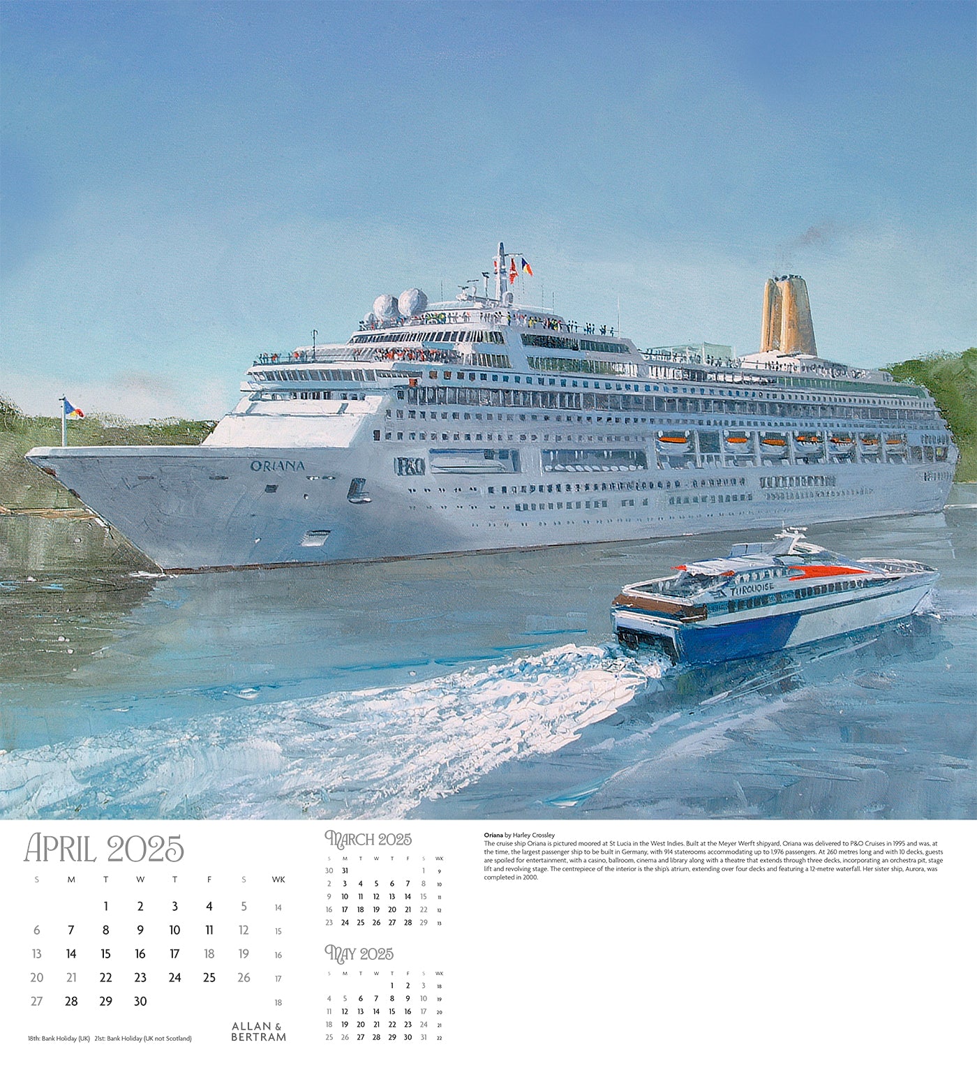 Maritime Gallery Wall Calendar