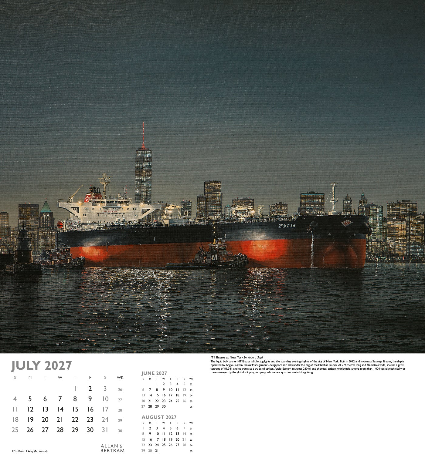 Maritime Gallery Wall Calendar