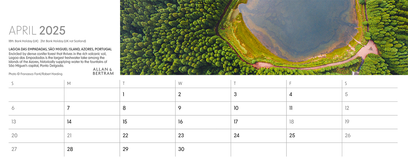 Nature's Architecture Desk Calendar