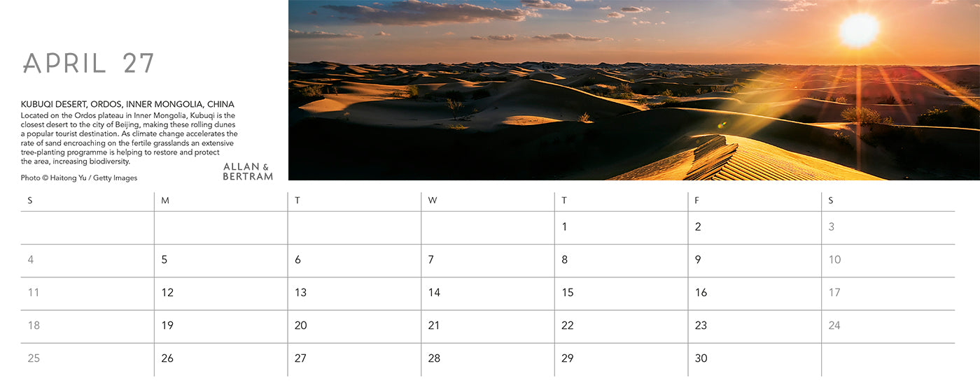 Nature's Architecture Desk Calendar