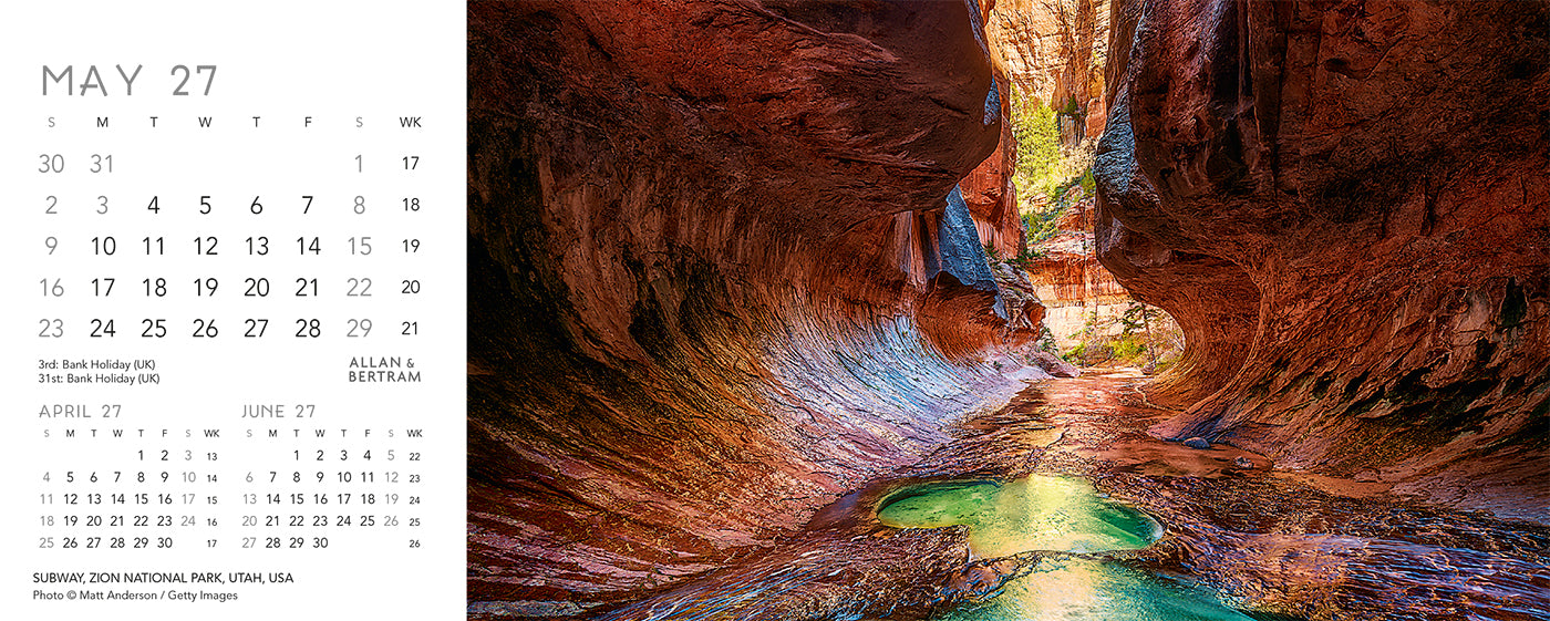 Nature's Architecture Desk Calendar