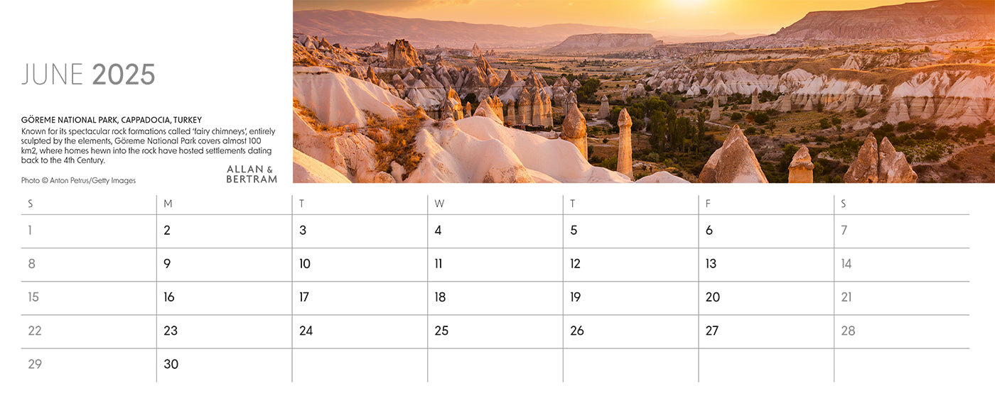 Nature's Architecture Desk Calendar