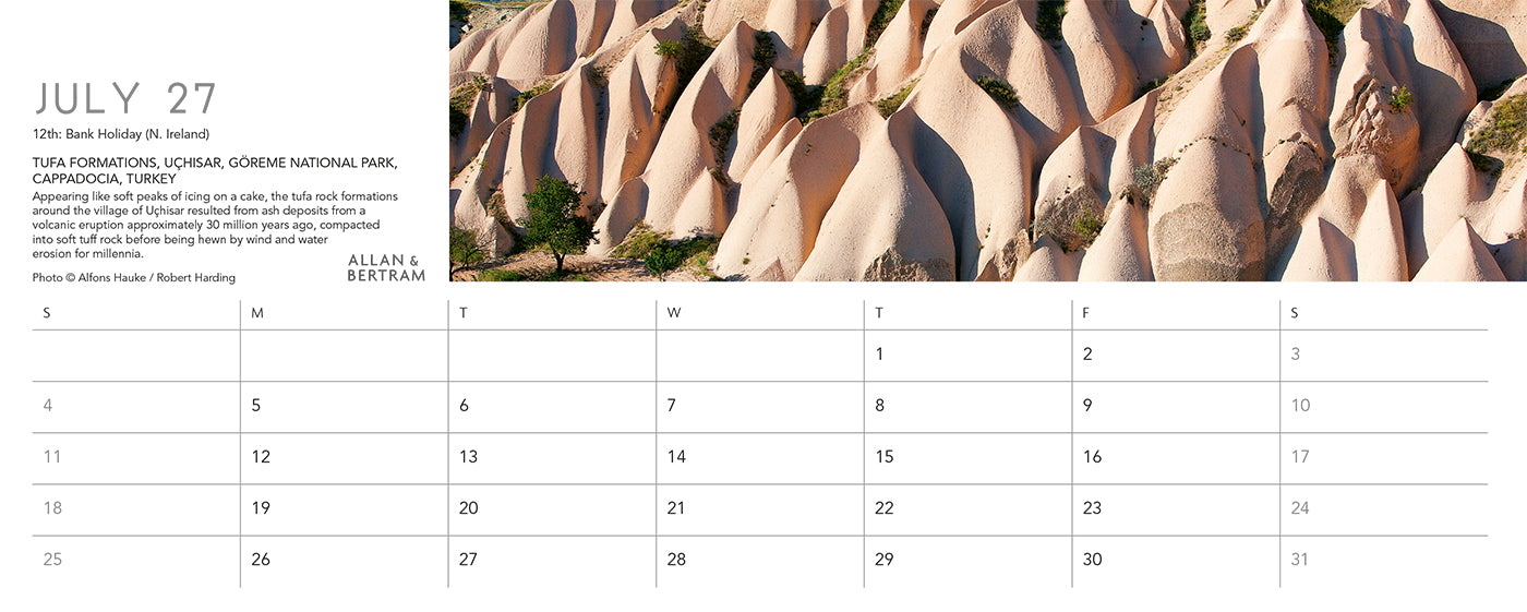 Nature's Architecture Desk Calendar