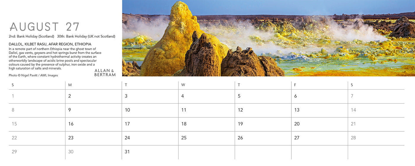Nature's Architecture Desk Calendar