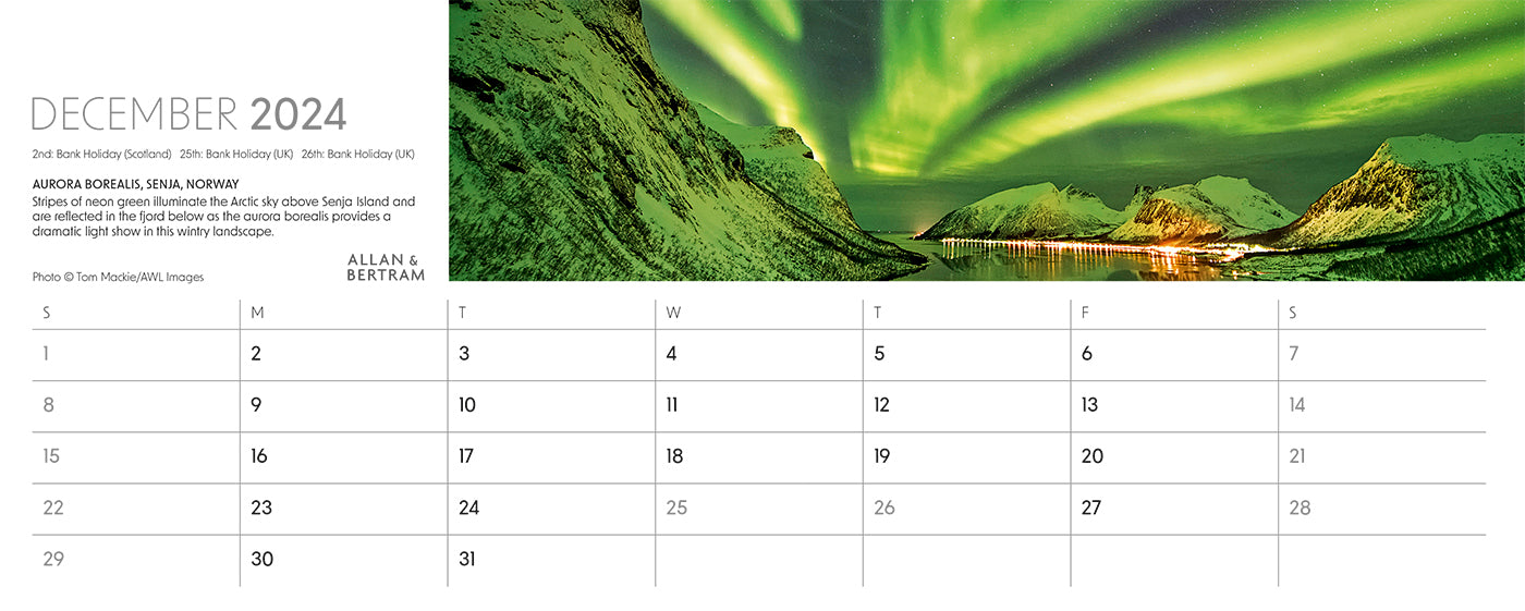 Nature's Architecture Desk Calendar