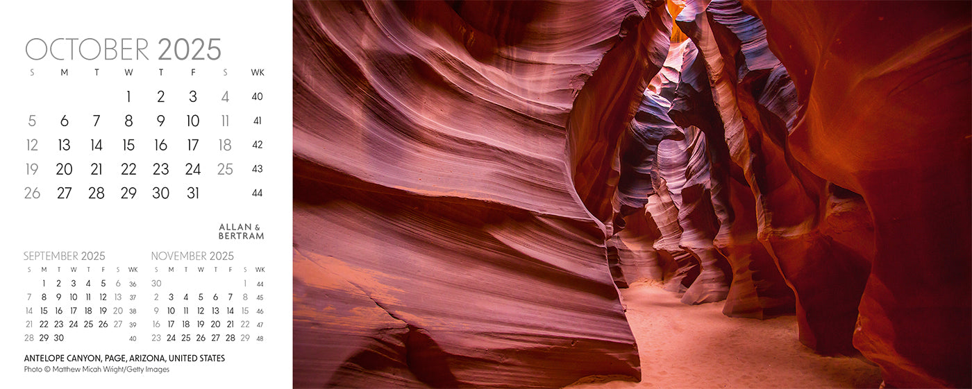 Nature's Architecture Desk Calendar