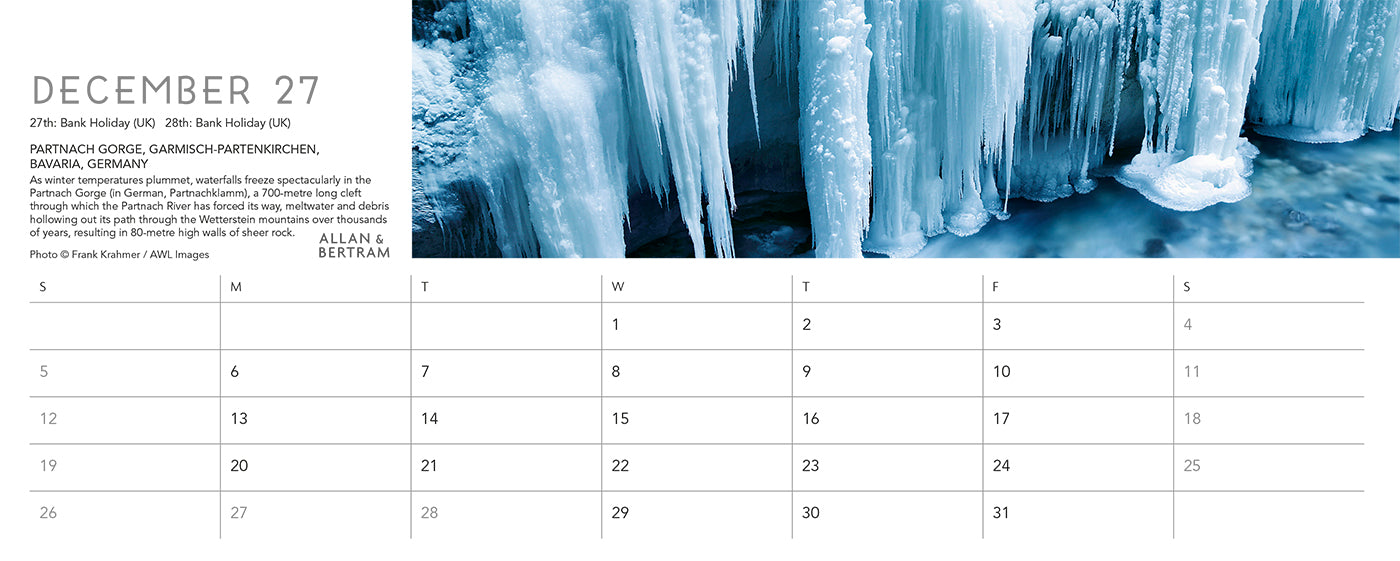 Nature's Architecture Desk Calendar