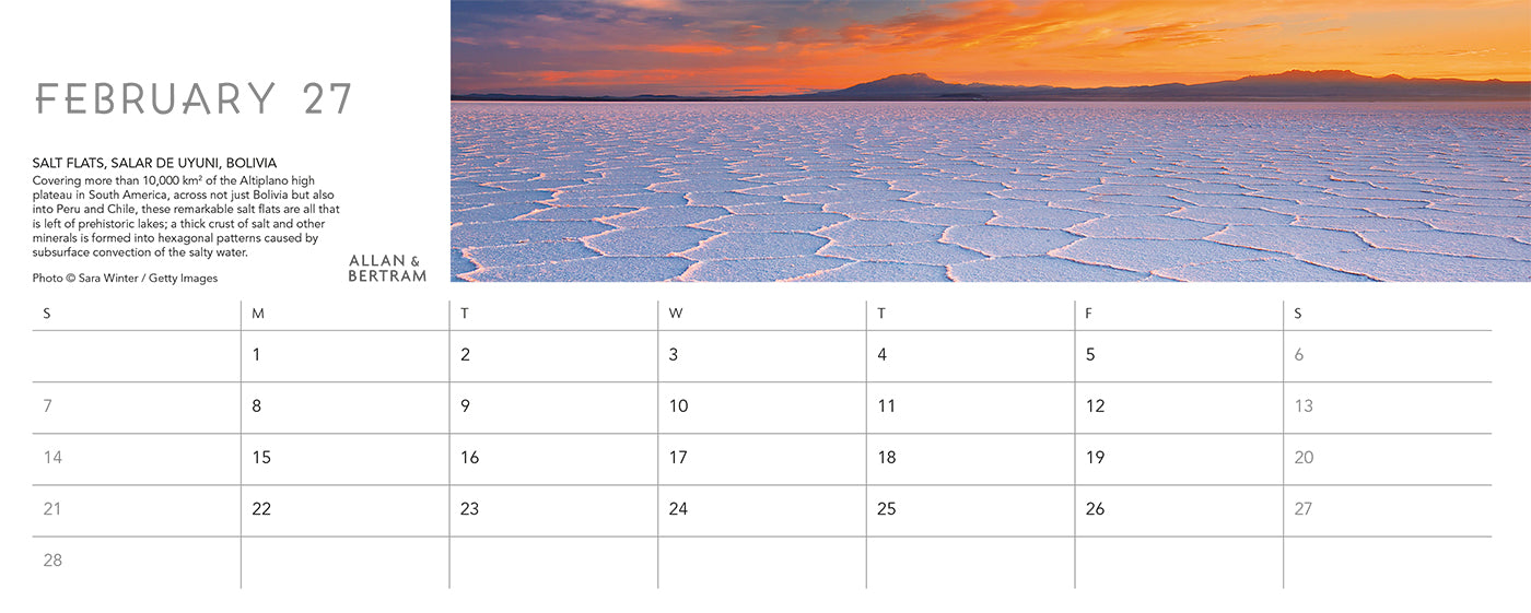 Nature's Architecture Desk Calendar
