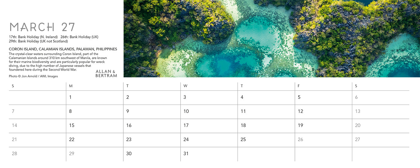Nature's Architecture Desk Calendar