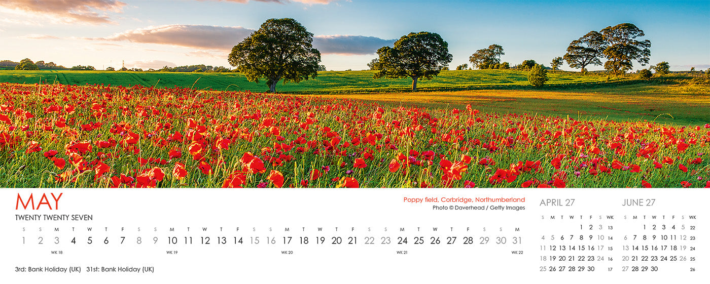 Panorama Desk Calendar