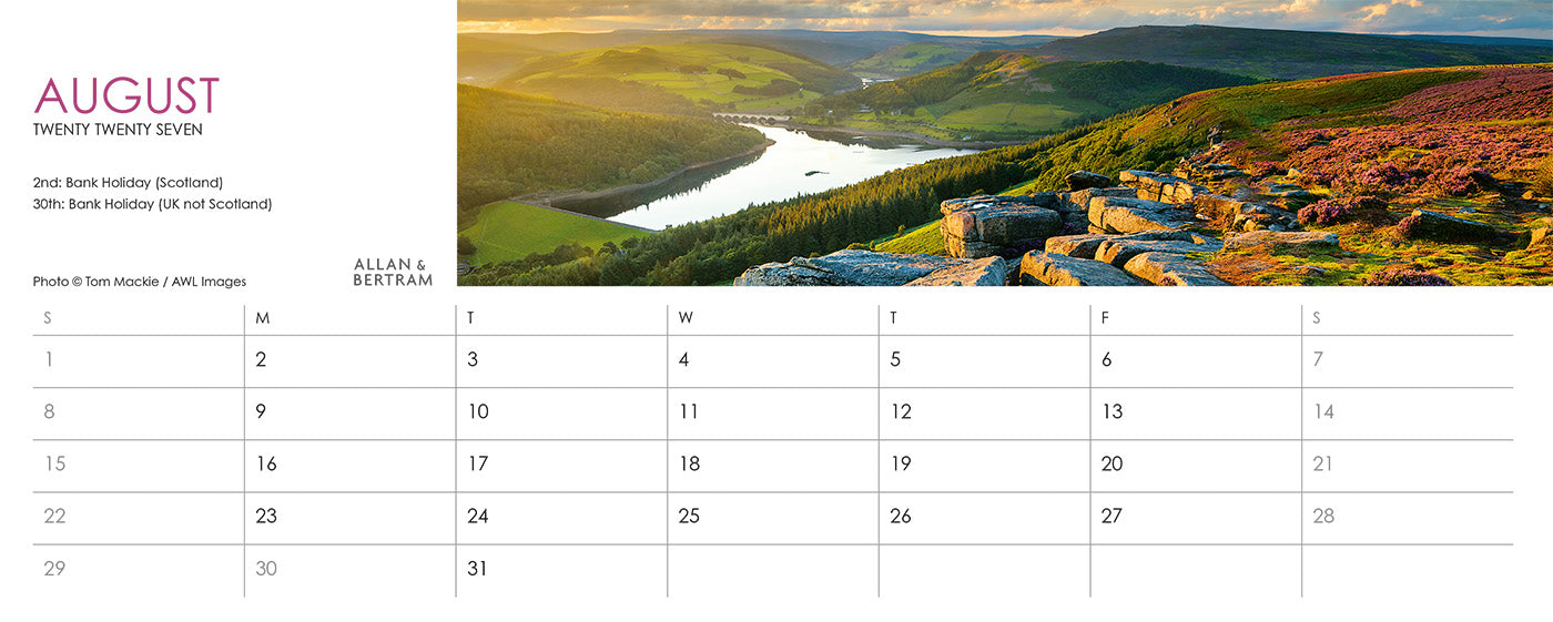 Panorama Desk Calendar
