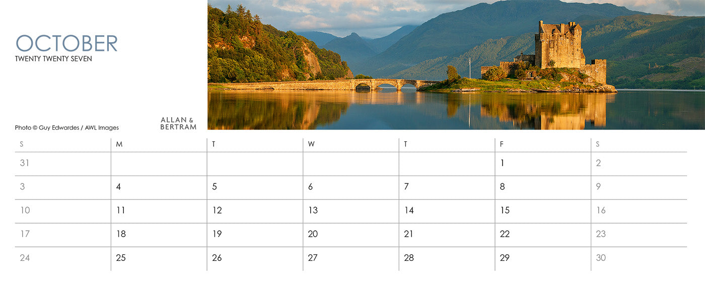Panorama Desk Calendar