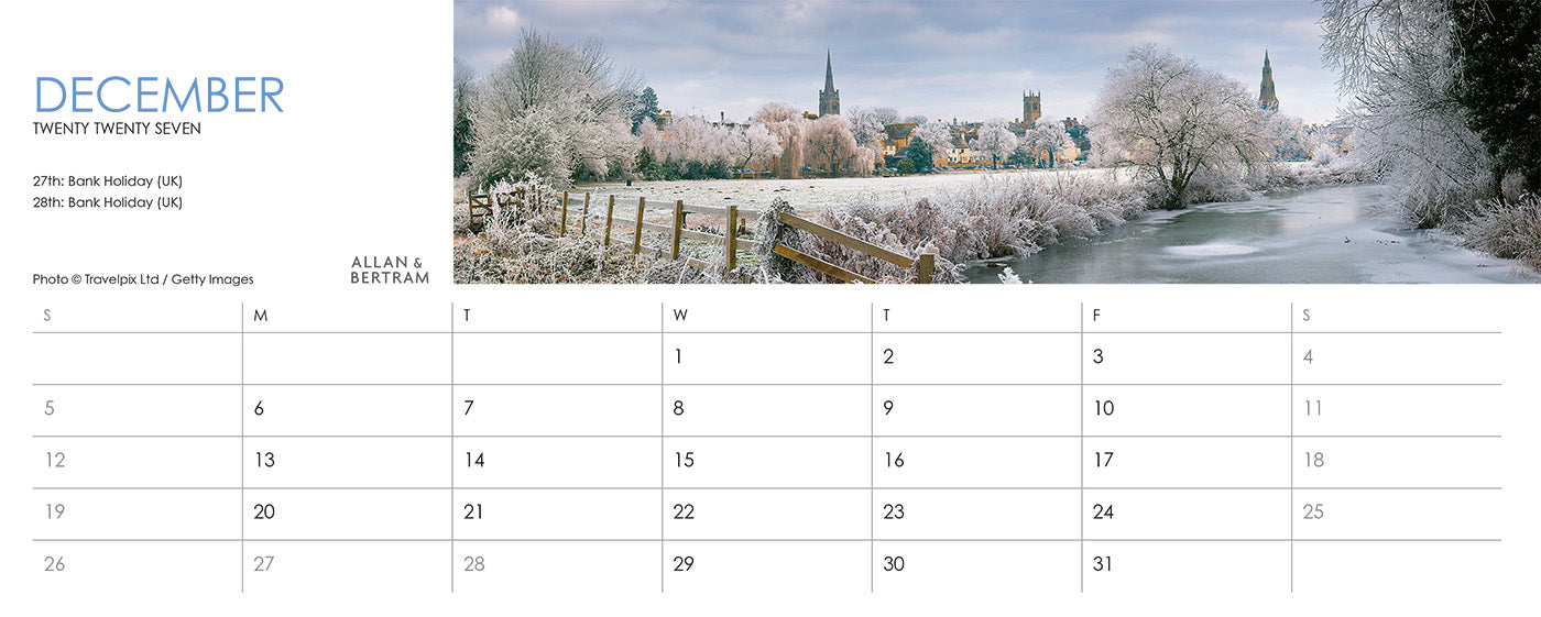 Panorama Desk Calendar