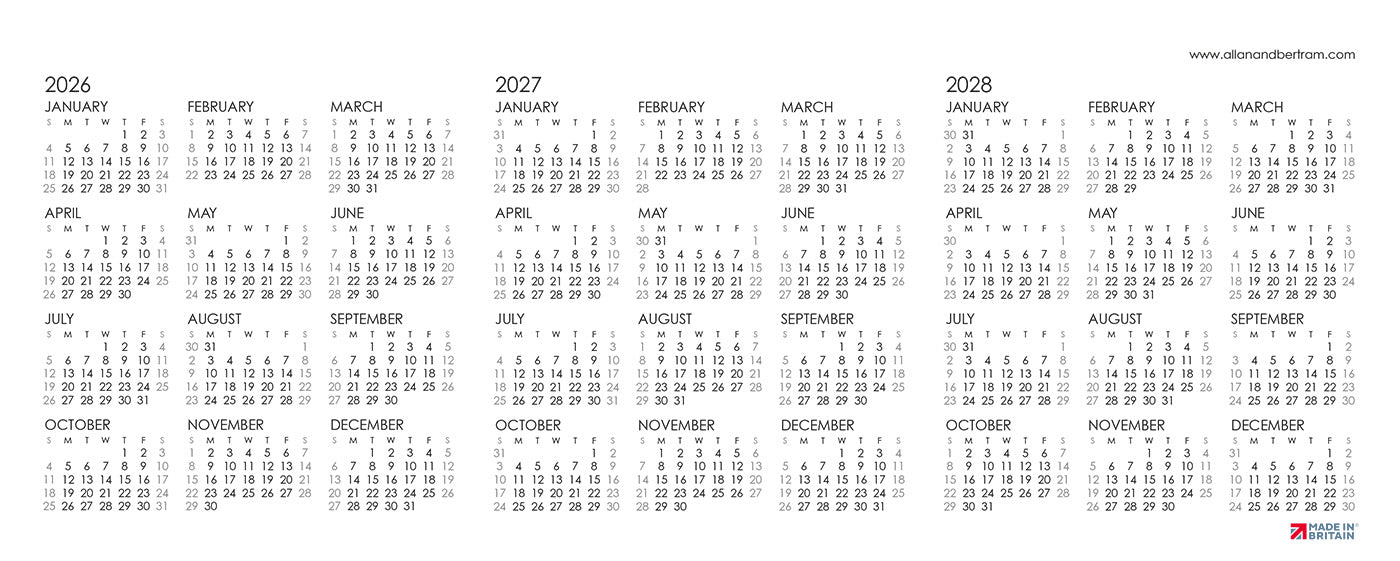 Panorama Desk Calendar