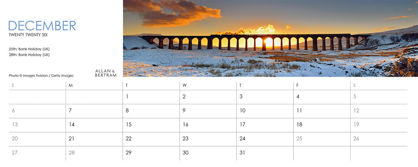 Panorama Desk Calendar