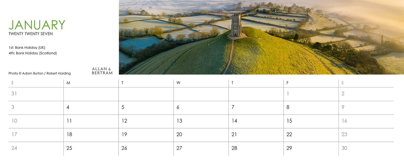 Panorama Desk Calendar