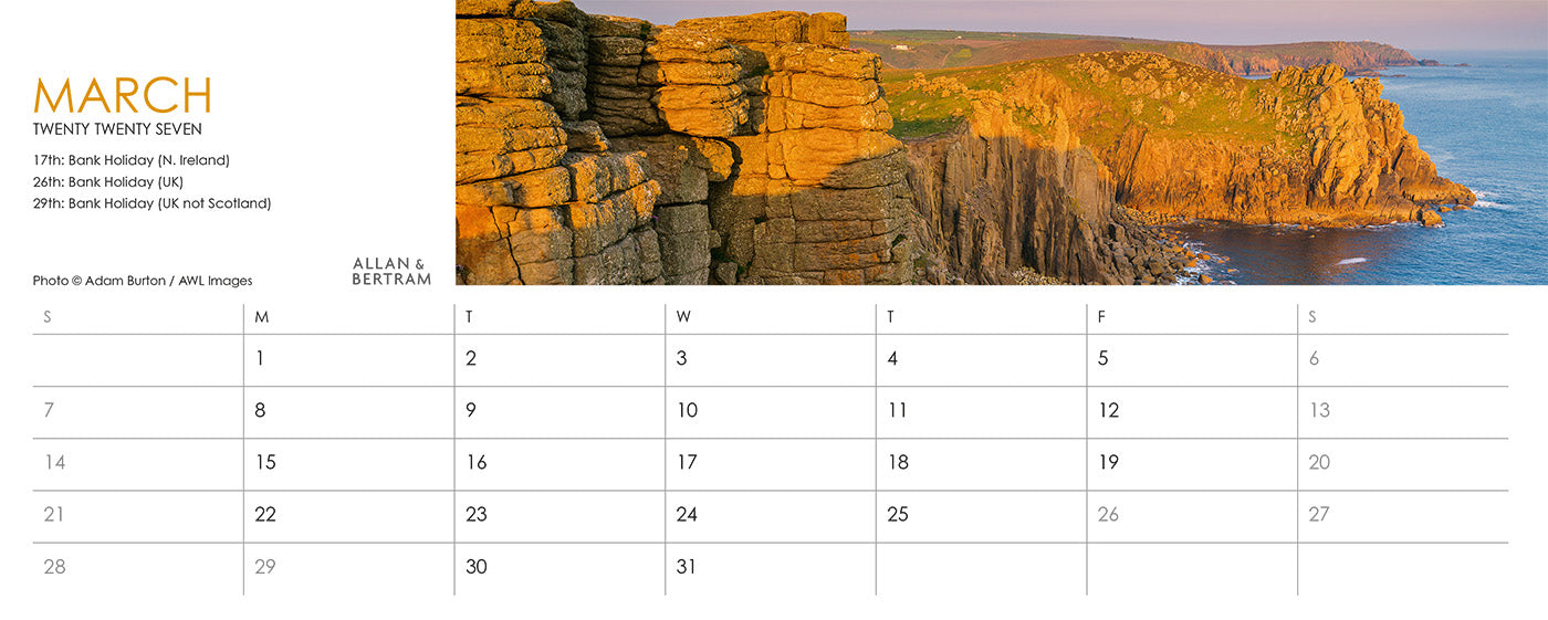 Panorama Desk Calendar