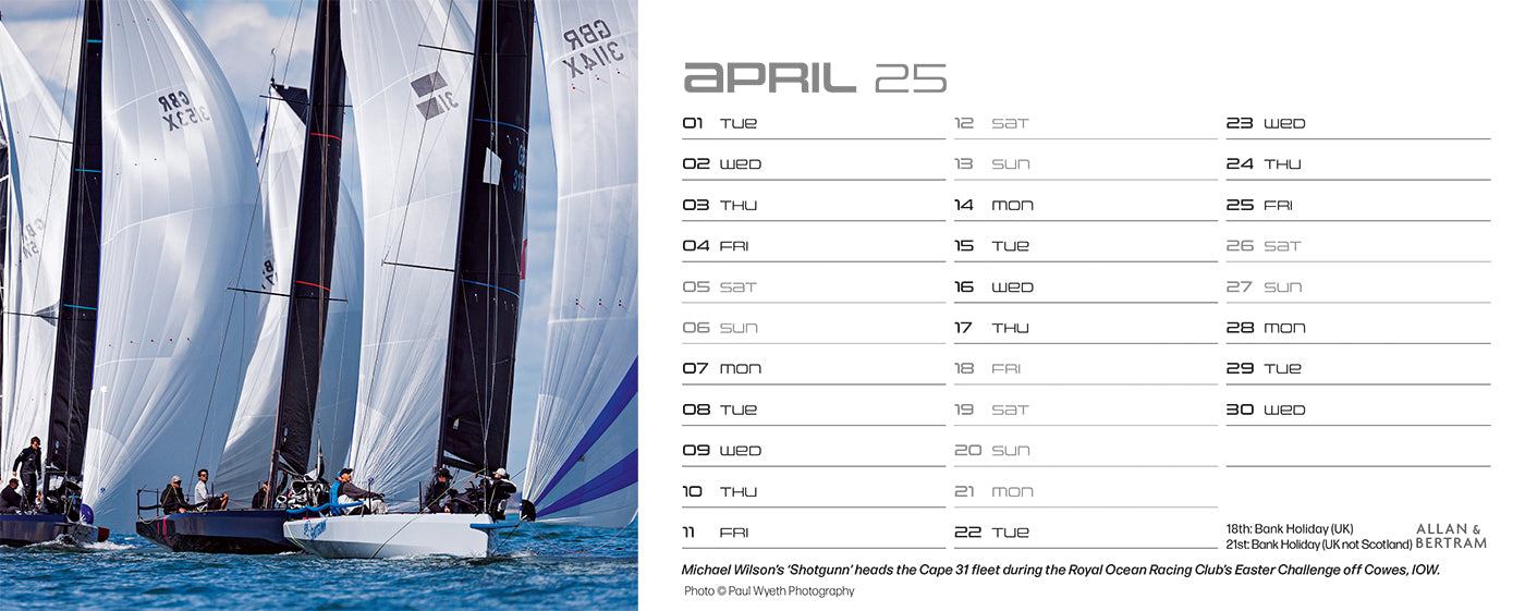 Sailpower Desk Calendar