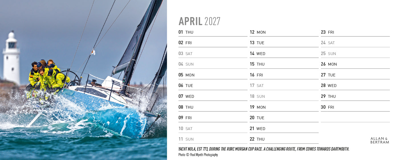 Sailpower Desk Calendar