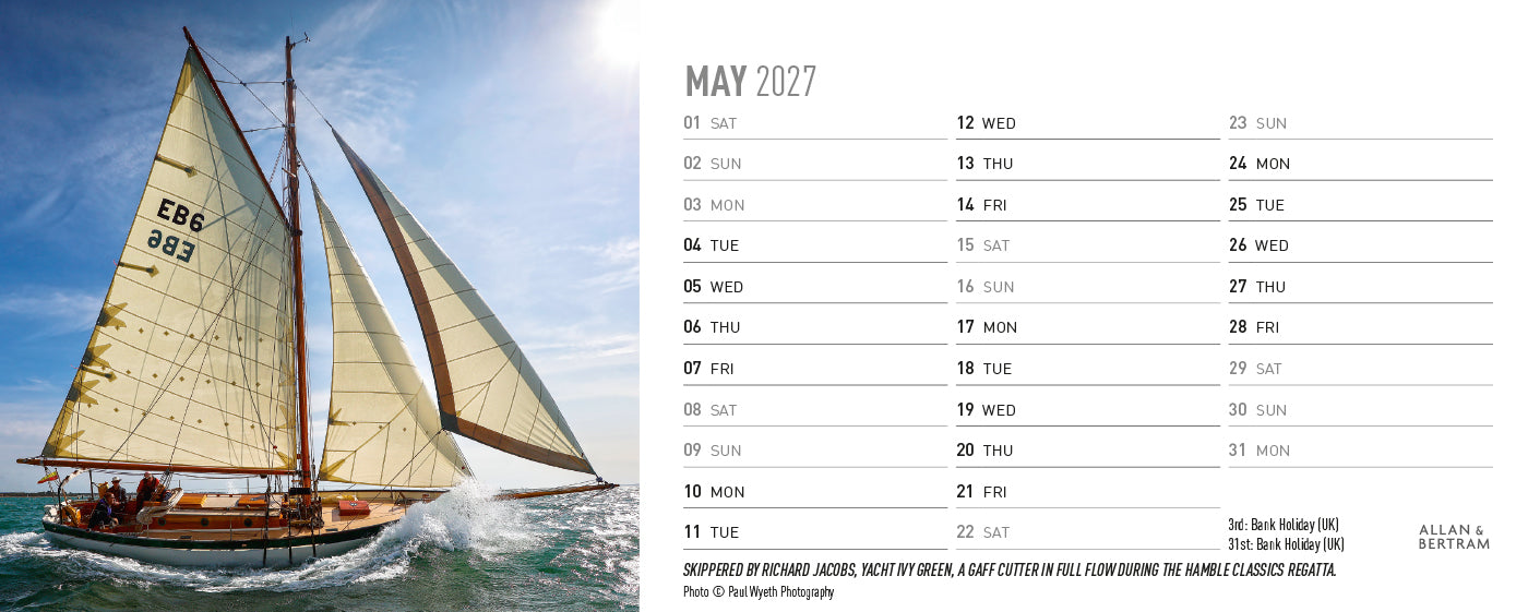Sailpower Desk Calendar