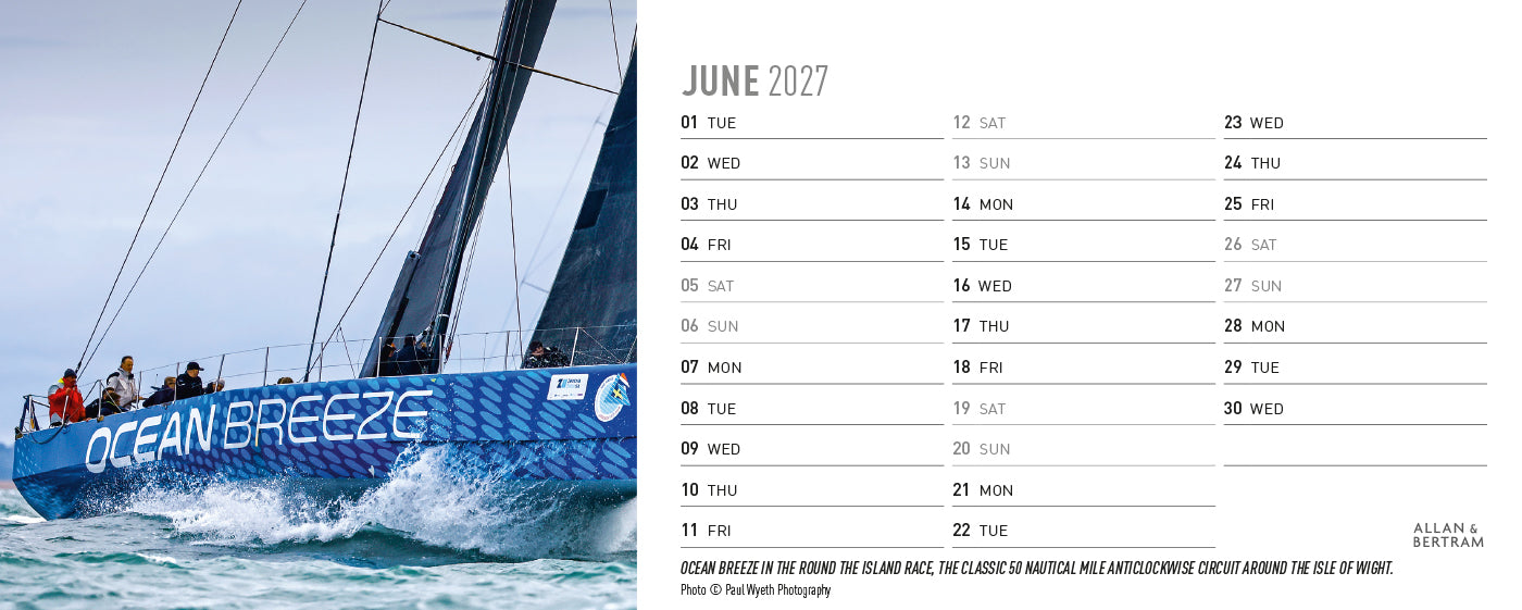 Sailpower Desk Calendar