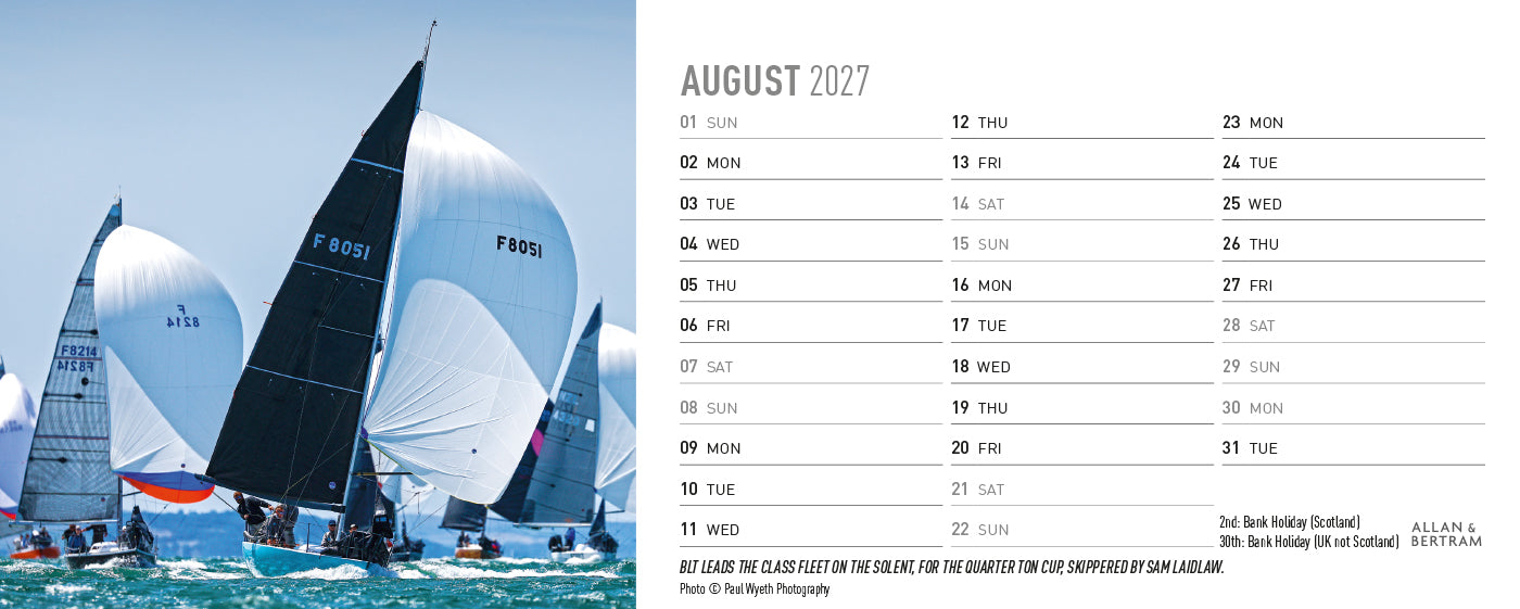 Sailpower Desk Calendar