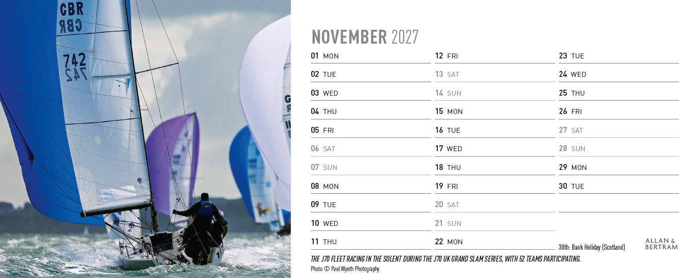 Sailpower Desk Calendar