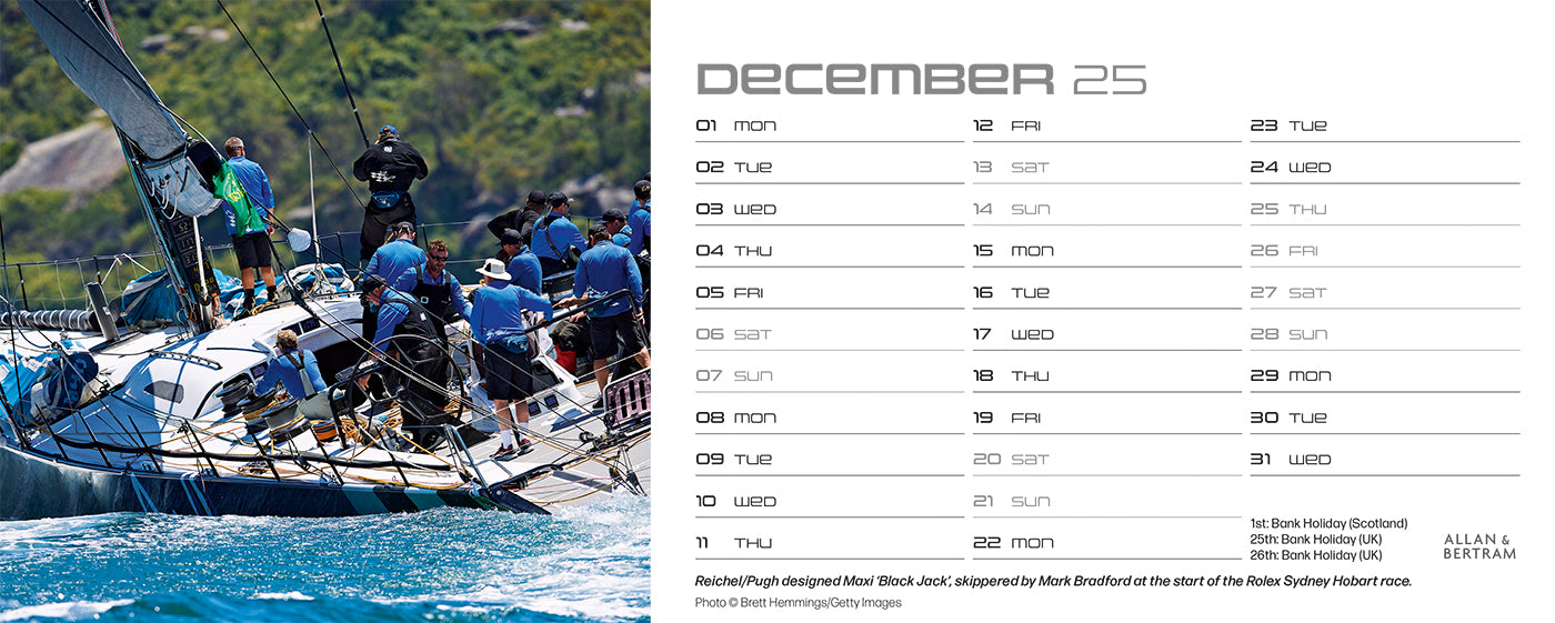 Sailpower Desk Calendar